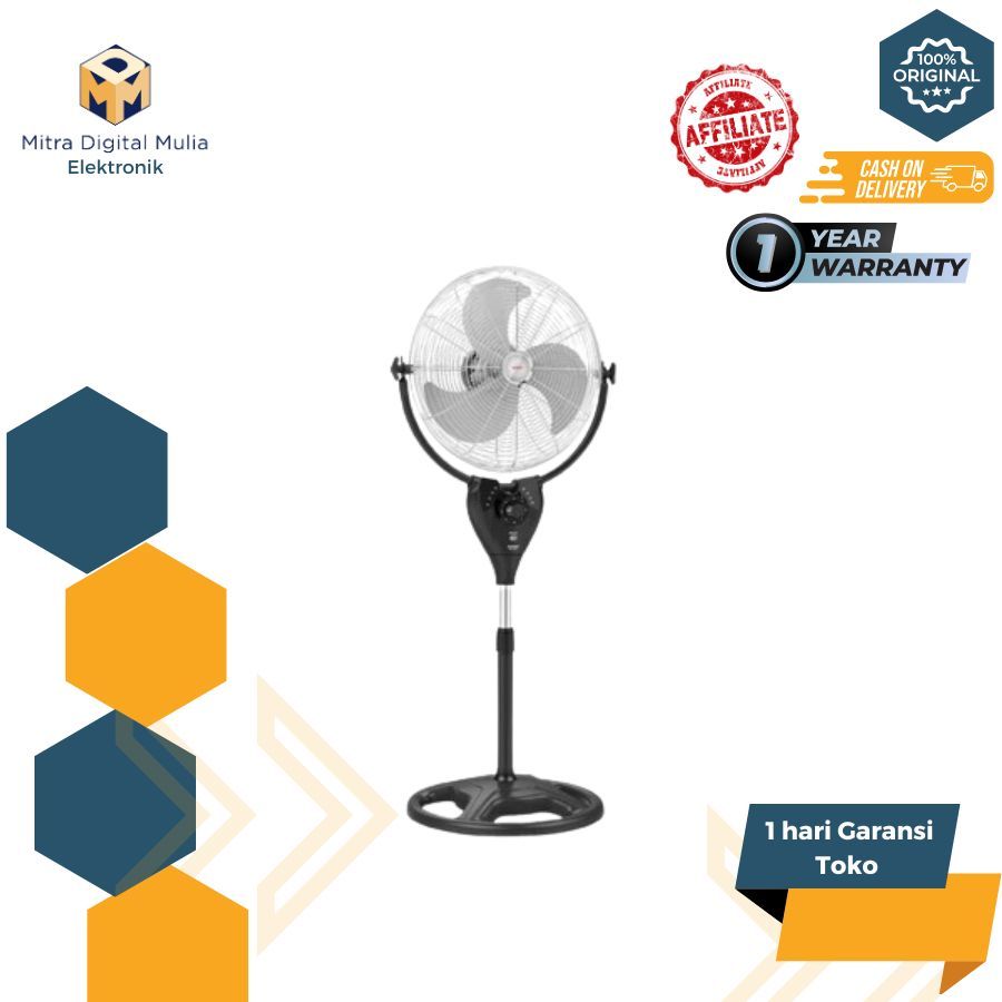 MASPION KIPAS ANGIN BESI PW 507 KIPAS STANDFAN 20 INCH BERGARANSI/PW507/PW-507/PW 507 STAND FAN