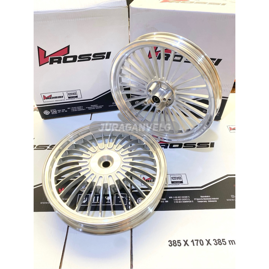 VROSSI VELG RACING VENOM HALIMUN - HONDA VARIO 125/150 | BLACK - SILVER - GOLD