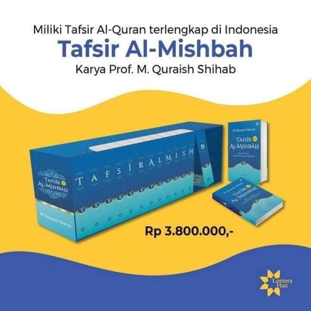 Tafsir AL MISBAH prof MUHAMMAD QURAISH SHIHAB ORIGINAL 100%