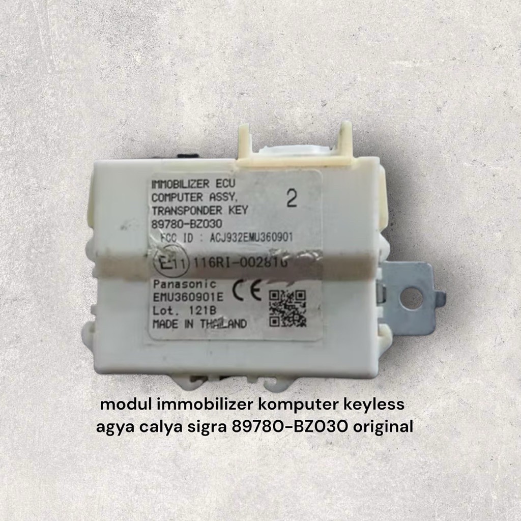 modul immobilizer komputer keyless agya calya sigra 89780-BZ030 original