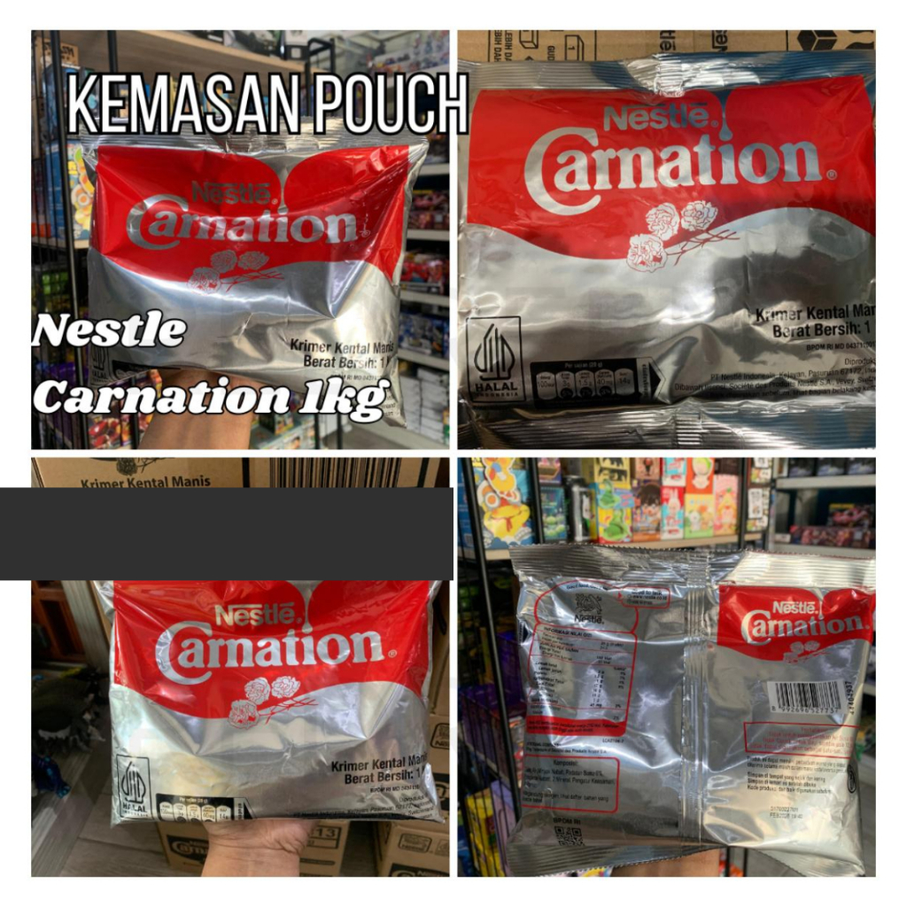 Krimer Kental Manis Carnation susu kental manis carnation 1kg pouch