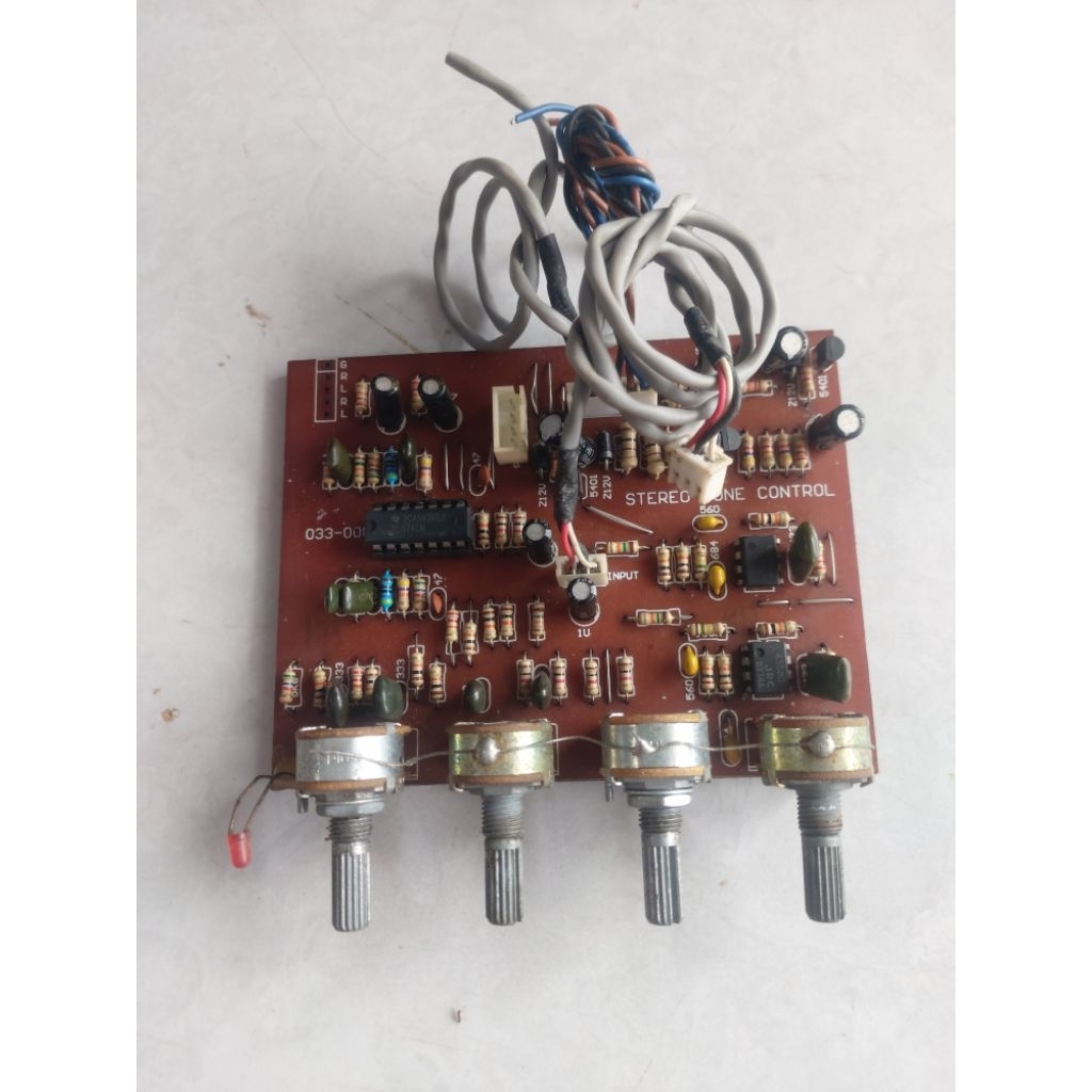 kit tone control stereo bekas speaker aktif normal