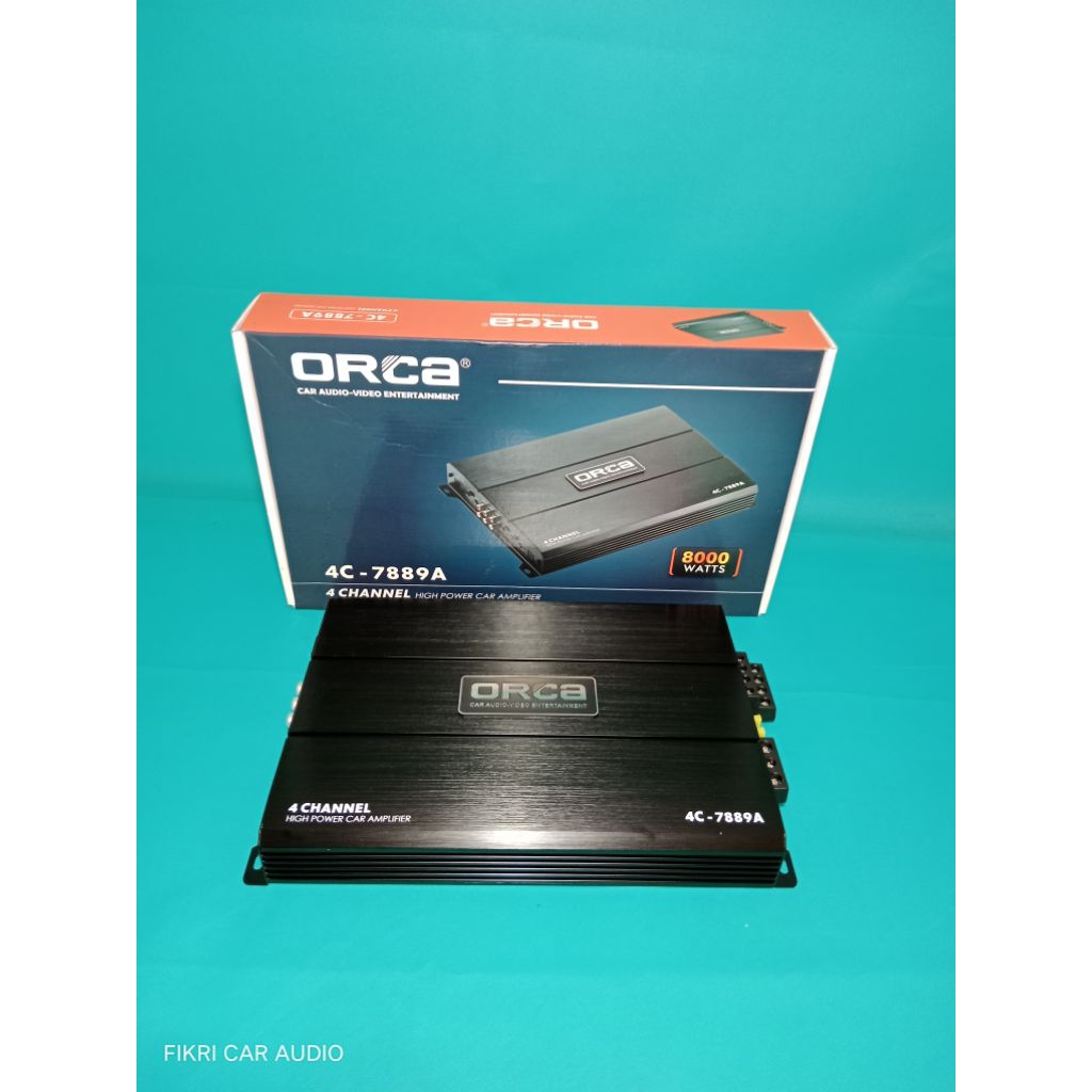 Power ORCA seri 4C-7889A 8000Watts / Power Amplifier 4Channel Audio Mobil