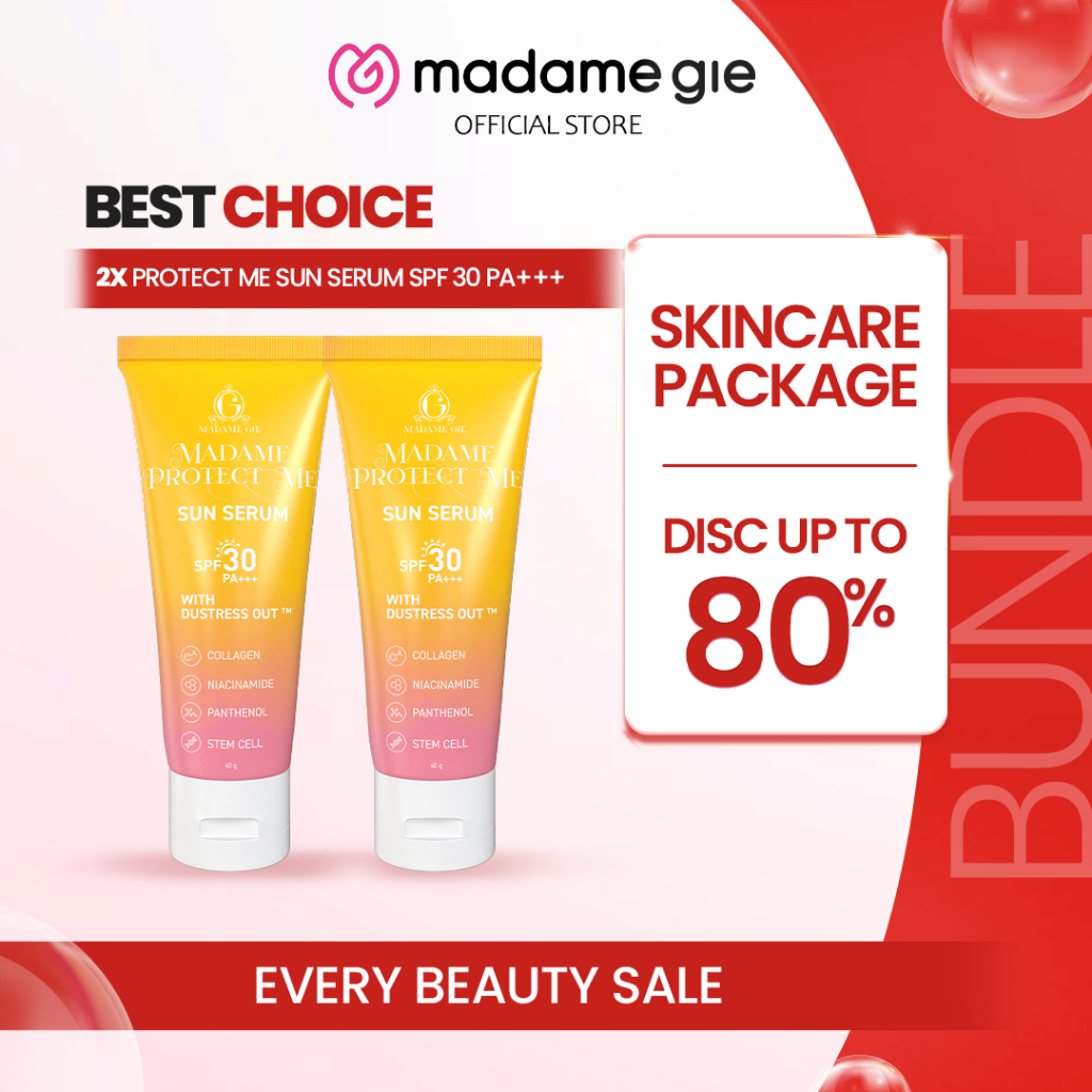 2X Madame Gie Madame Protect Me Sun Serum SPF 30 PA+++ - Suncreen Skincare