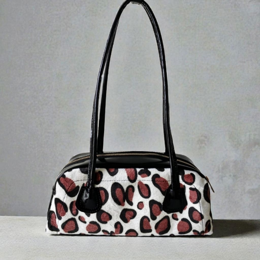 Alea Shoulder Bag Tas Wanita Motif Zebra Cow Leopard - Tas Kondangan & Daily Casual
