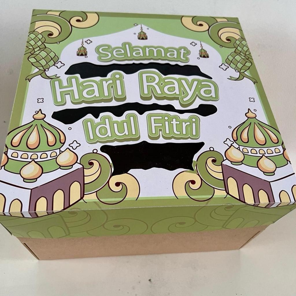 Box Kue Lebaran Idul Fitri Ukuran 22 x 22 x 7cm