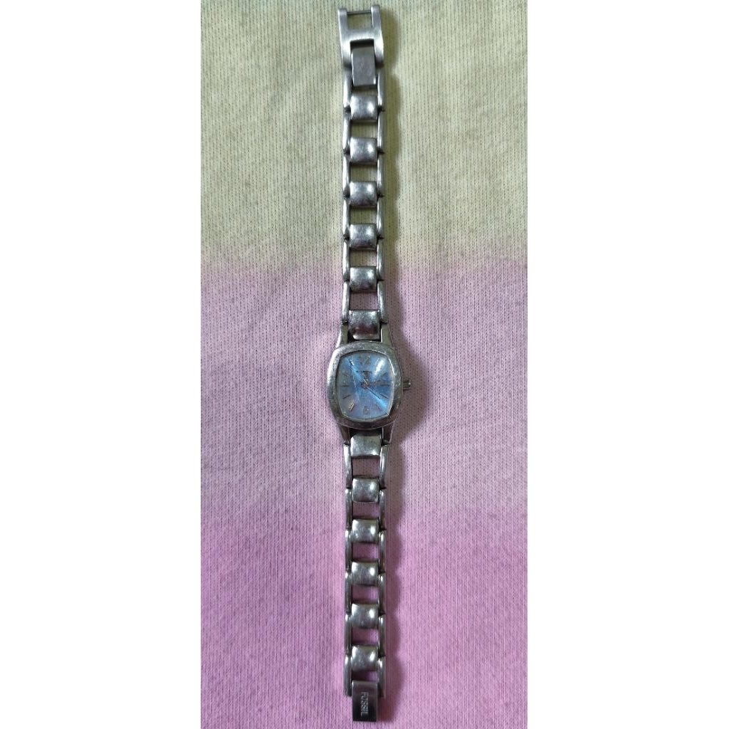 Jam Tangan Wanita F0ssl Ocil F2 Blue Silver Preloved