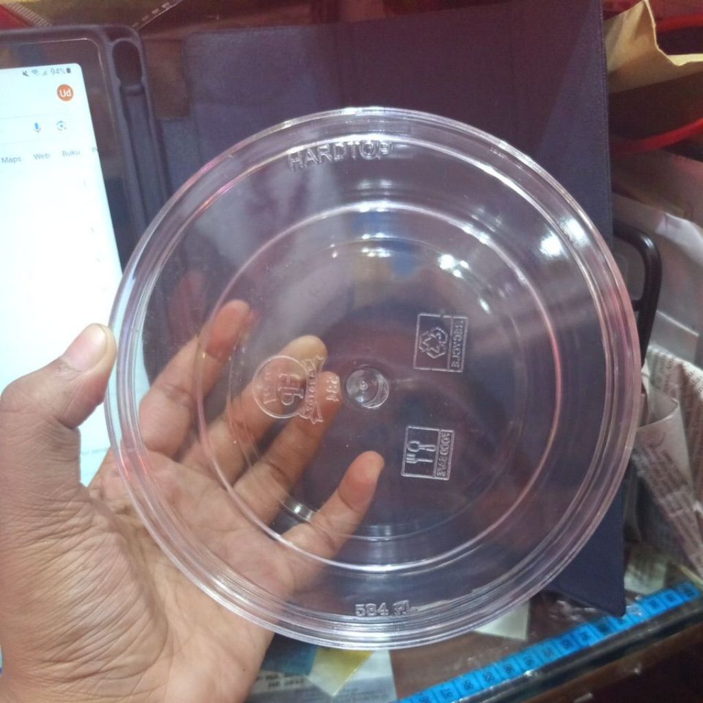 Toples hardtop bulat 584 500gram | Toples hardtop akrylik 500gram bulat