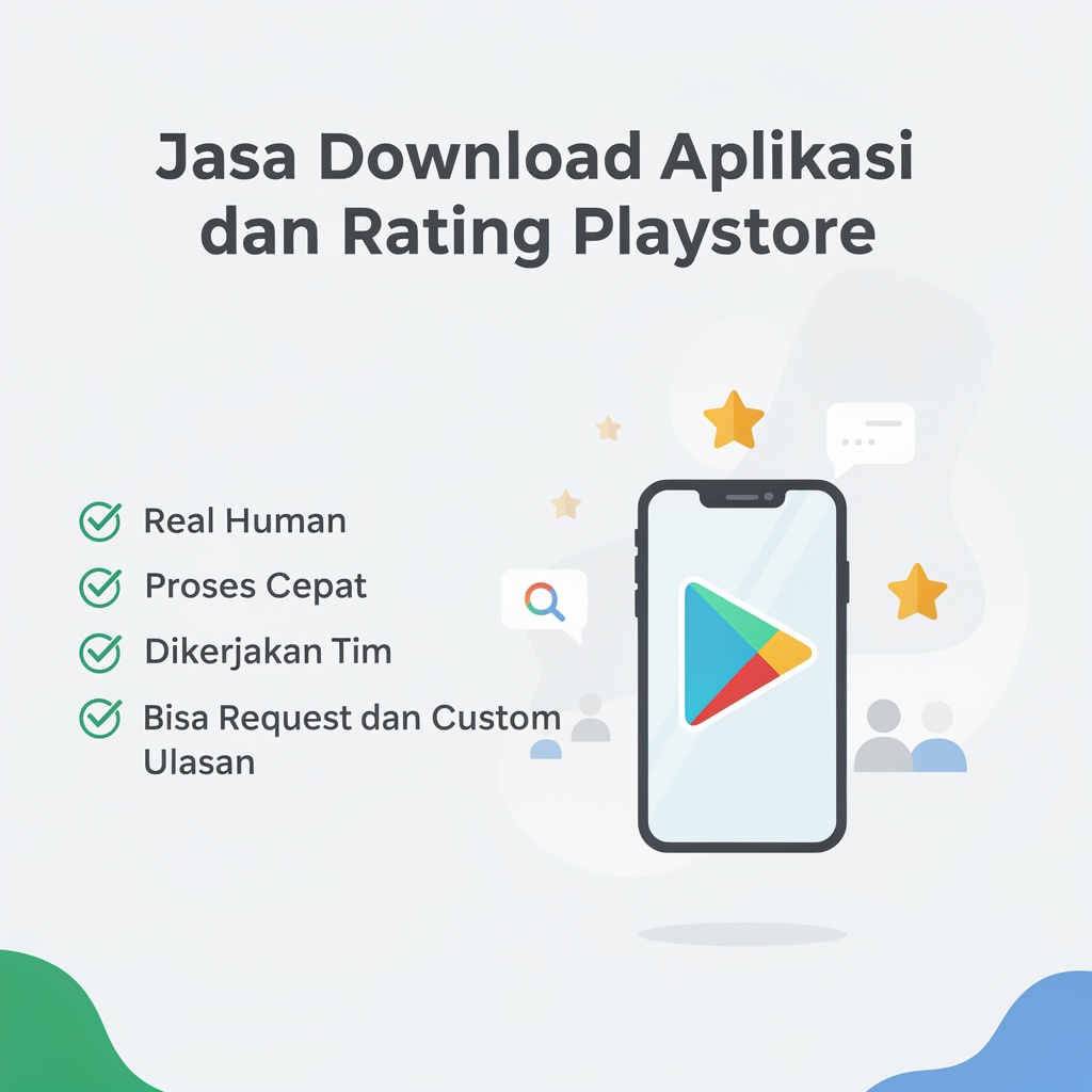 Jasa Download Aplikasi Playstore | Review Aplikasi Playstore  Real Human