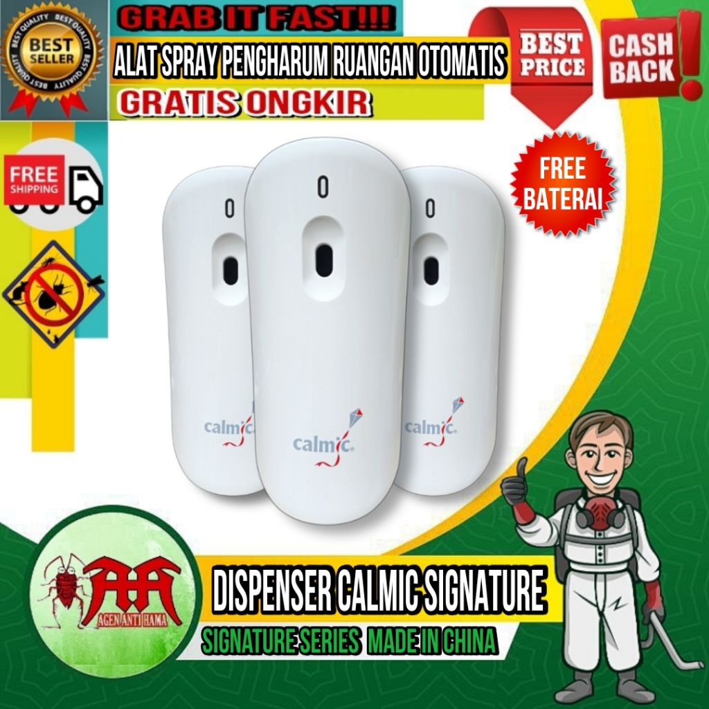 CALMIC AIR FRESH SPRAY SIGNATURE SERIES | Calspray Alat Semprot Otomatis Pengharum Ruangan Calmic