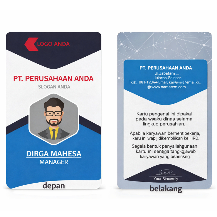 Cetak Kartu Id Card / Plastic PVC / Kartu Member / ID Card Express MAKASSAR