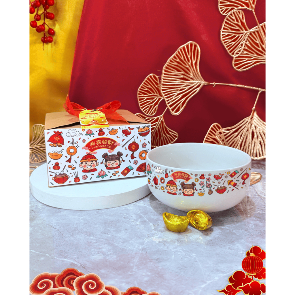 Mangkok Keramik CNY Imlek Hampers Ramen Bowl