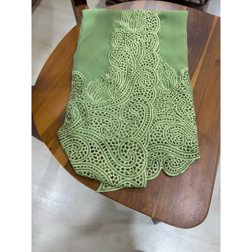 LOTUS- kain kebaya bali bahan kebaya kerawang bordir