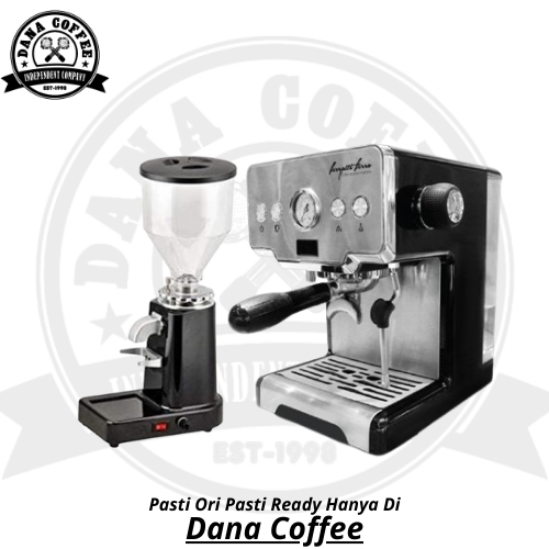 Paket Mesin kopi Espresso feratifero 3605 Dan Grinder espresso 019 Elektrik / Paket Lengkap Mesin Ko
