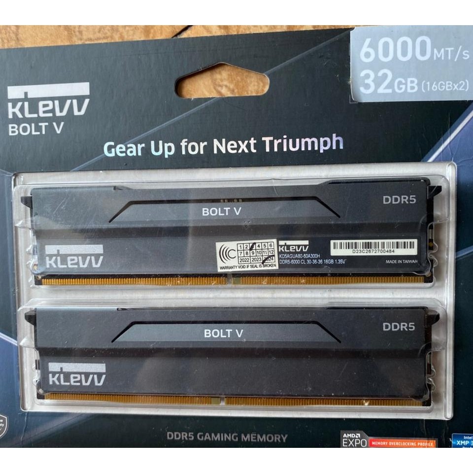 RAM KLEVV BOLT V DDR5 32GB 6000MHZ