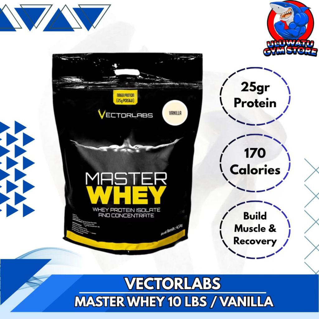 Vectorlabs MASTER WHEY 10 LBS Whey Protein WPC - BPOM Halal