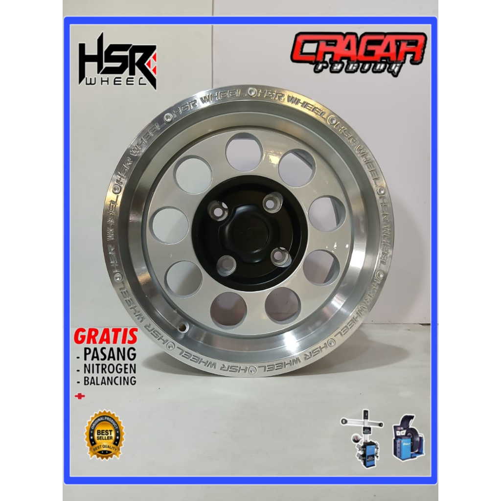 Velg Semi Offroad R14 Lubang 4 Untuk Mobil Carry Kijang Avanza Xenia Dll - Hsr Duffy R14