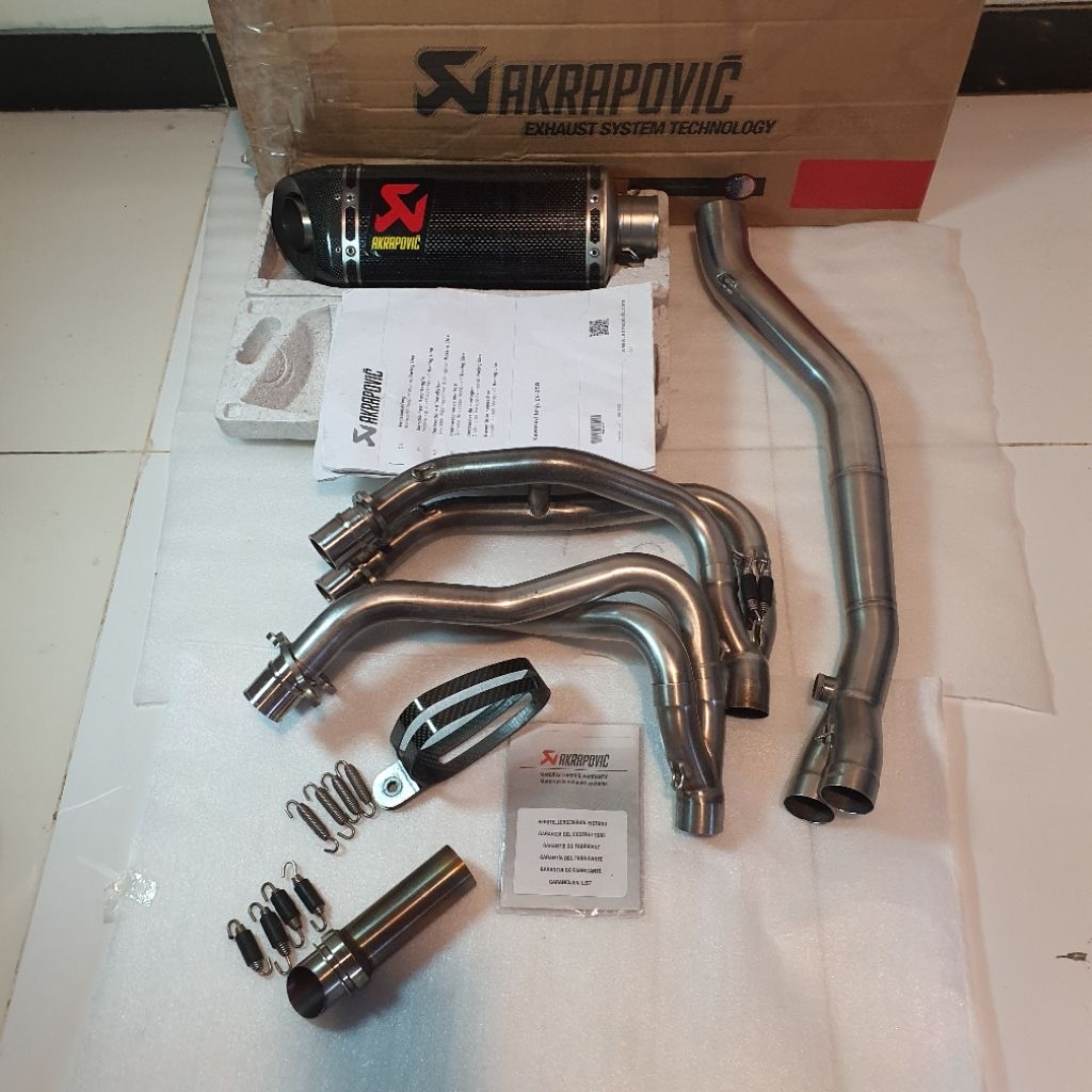 AKRAPOVIC SLOVENIA KARBON ORIGINAL FULL SYSTEM ZX25R ZX25RR ZX4R
