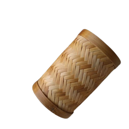 Keranjang Anyaman Bambu Tempat Penyimpanan Sendok