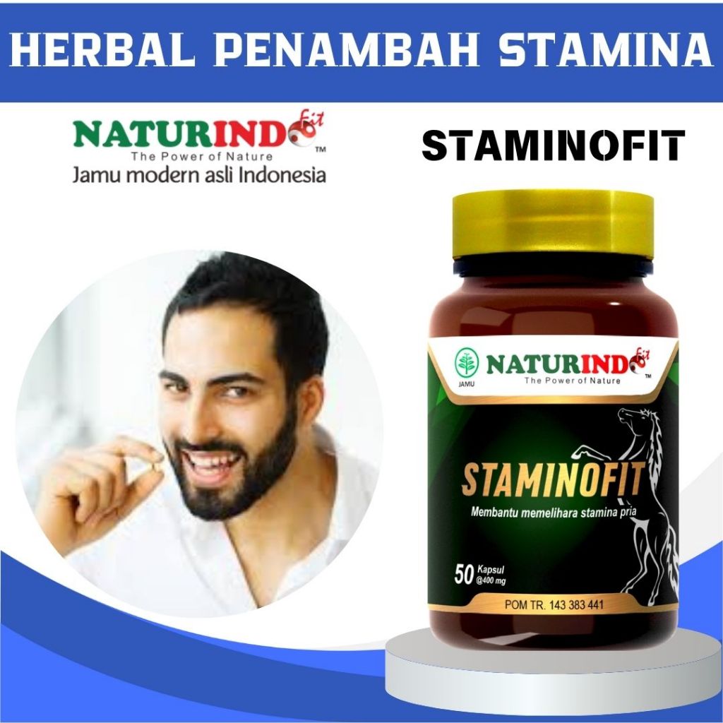 Staminofit Naturindo Suplemen Pria Dewasa Membantu Memelihara Stamina Pria