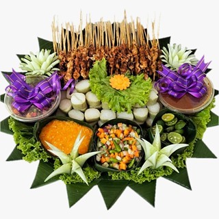Tumpeng Sate Ayam Sate Tampah Higienis Khas Nusantara