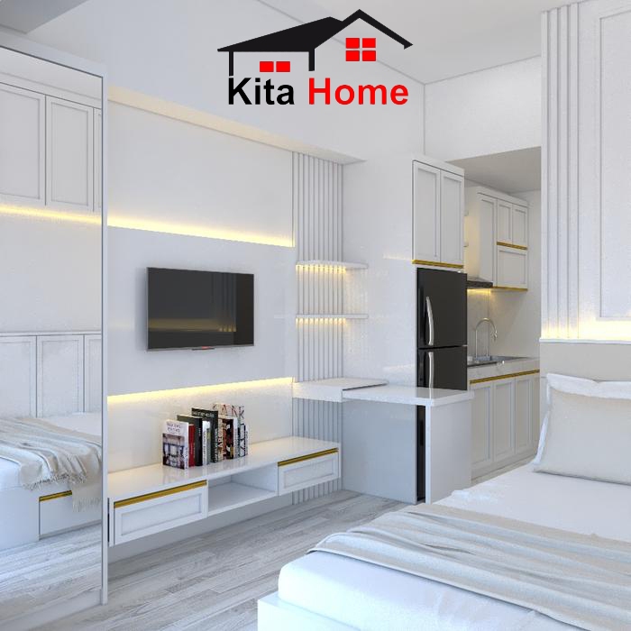 paket kamar tidur, kamar set minimalis, set kamar tidur, bedroom set - lemari pakaian dipan meja ria