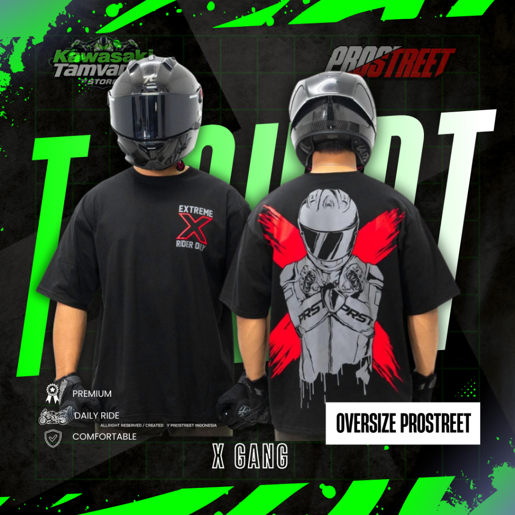 PROSTREET T-SHIRT OVERSIZE PROSTREET X GANG KAOS OVERSIZE