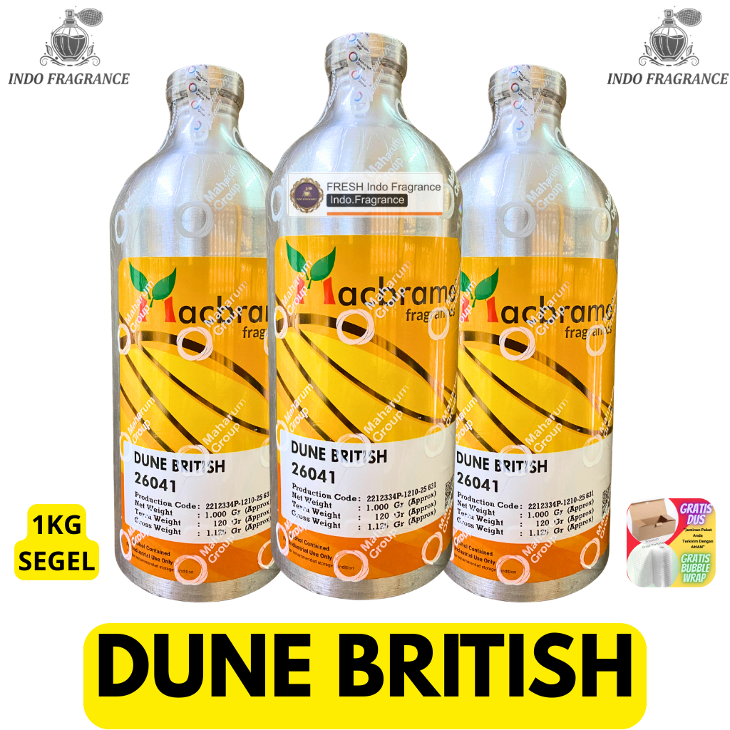 DUNE BRITISH ( London ) 1 KG SEGEL ALumunium Bibit Parfum MACBRAME