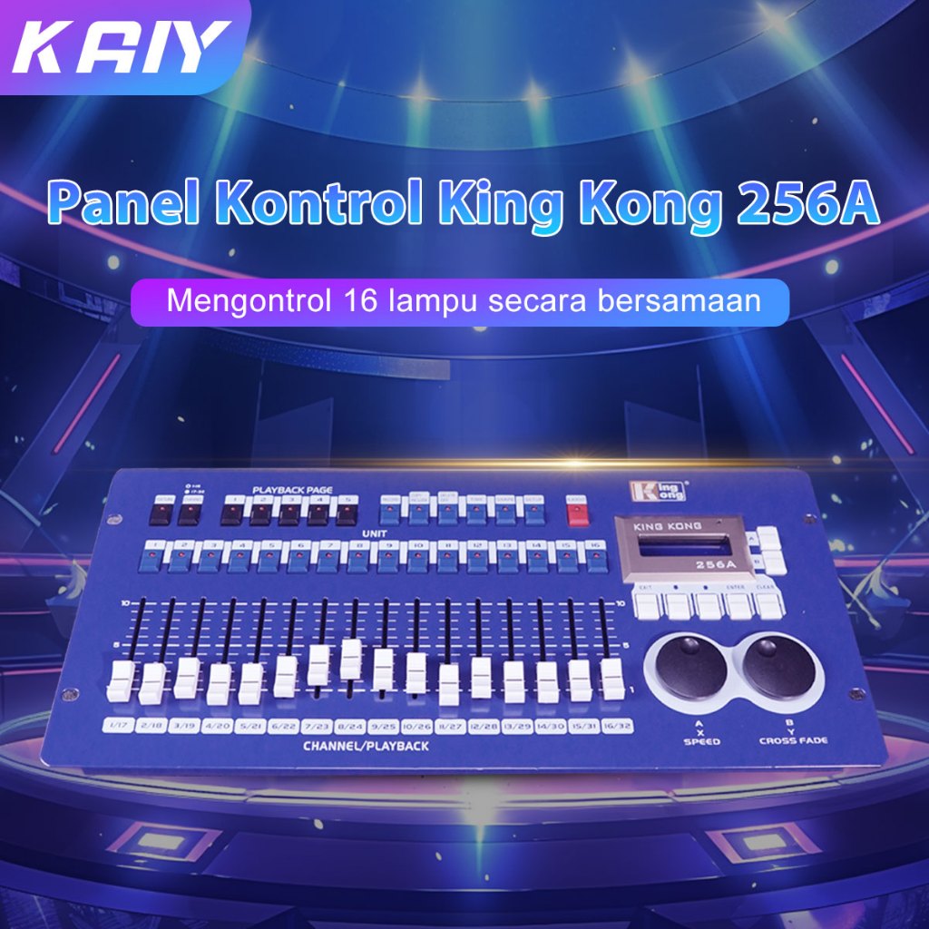 KAIY Stage Light Mixer DMX KINGKONG 256A DMX 512 lighting Controller Mixer Lighting Disco Controller