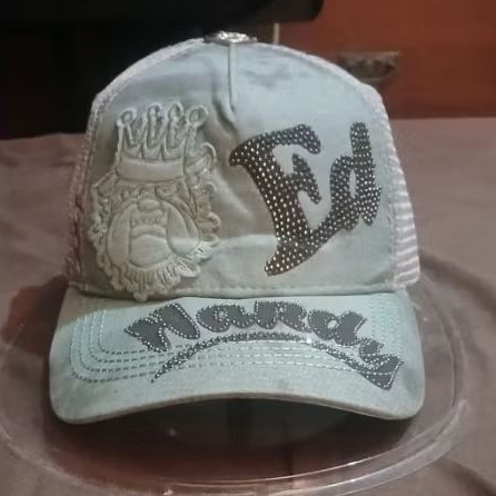 topi Ed Hardy collab Christian Audigier, Trucker, Official tag