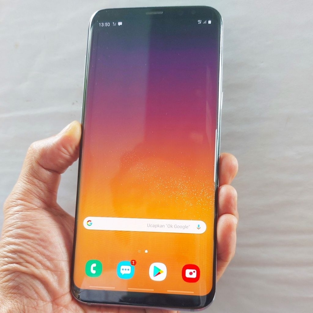 Handphone Hp Samsung Galaxy S8 Plus 4/64 GB NFC Second Eks sein Original