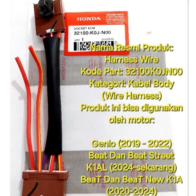 Socket Ecu Socket Ecm Genio Beat New