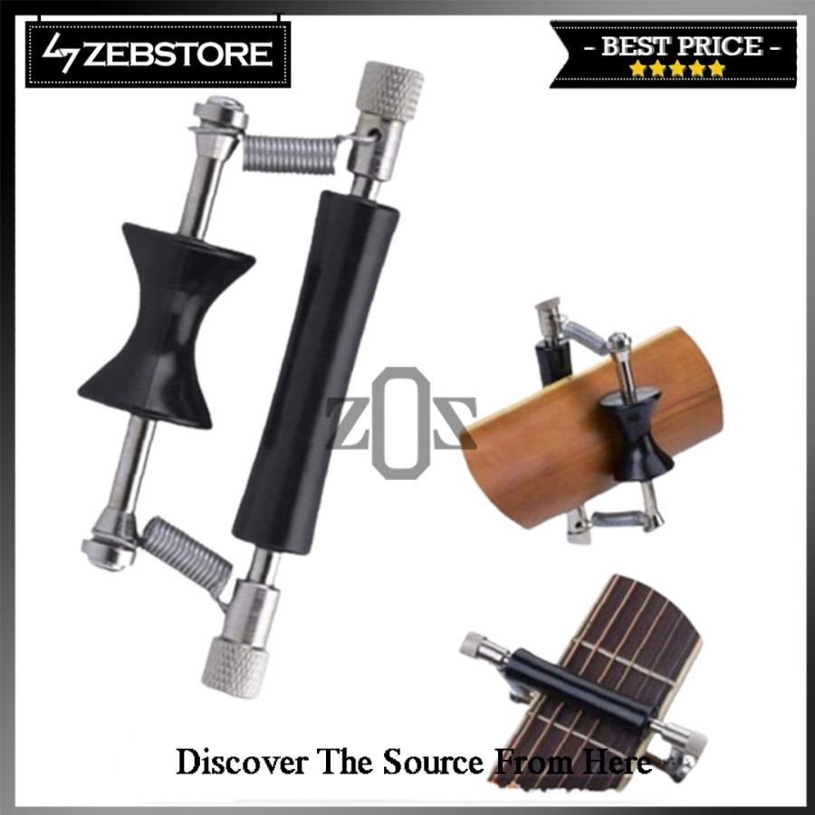Capo Penjepit Fret Glider Sliding Rolling Carbon Guitar Acoustic Metal