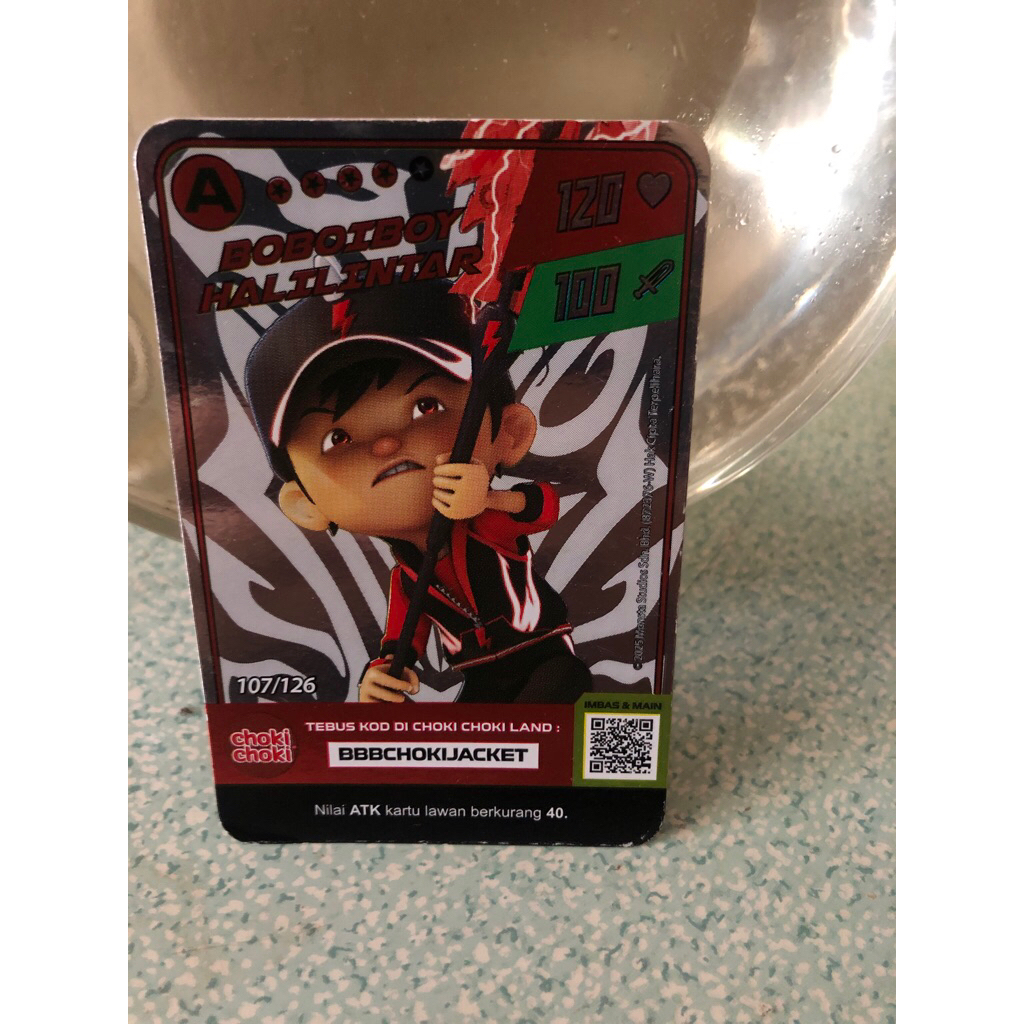 Kartu Boboiboy Halilintar