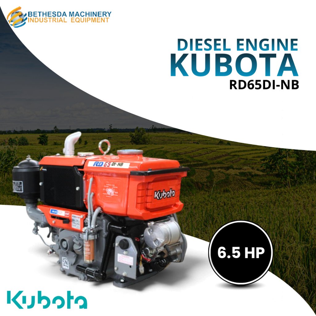 Mesin Diesel Kubota 6.5 PK RD 65 DI-NB / Diesel 6.5 HP Engkol Manual