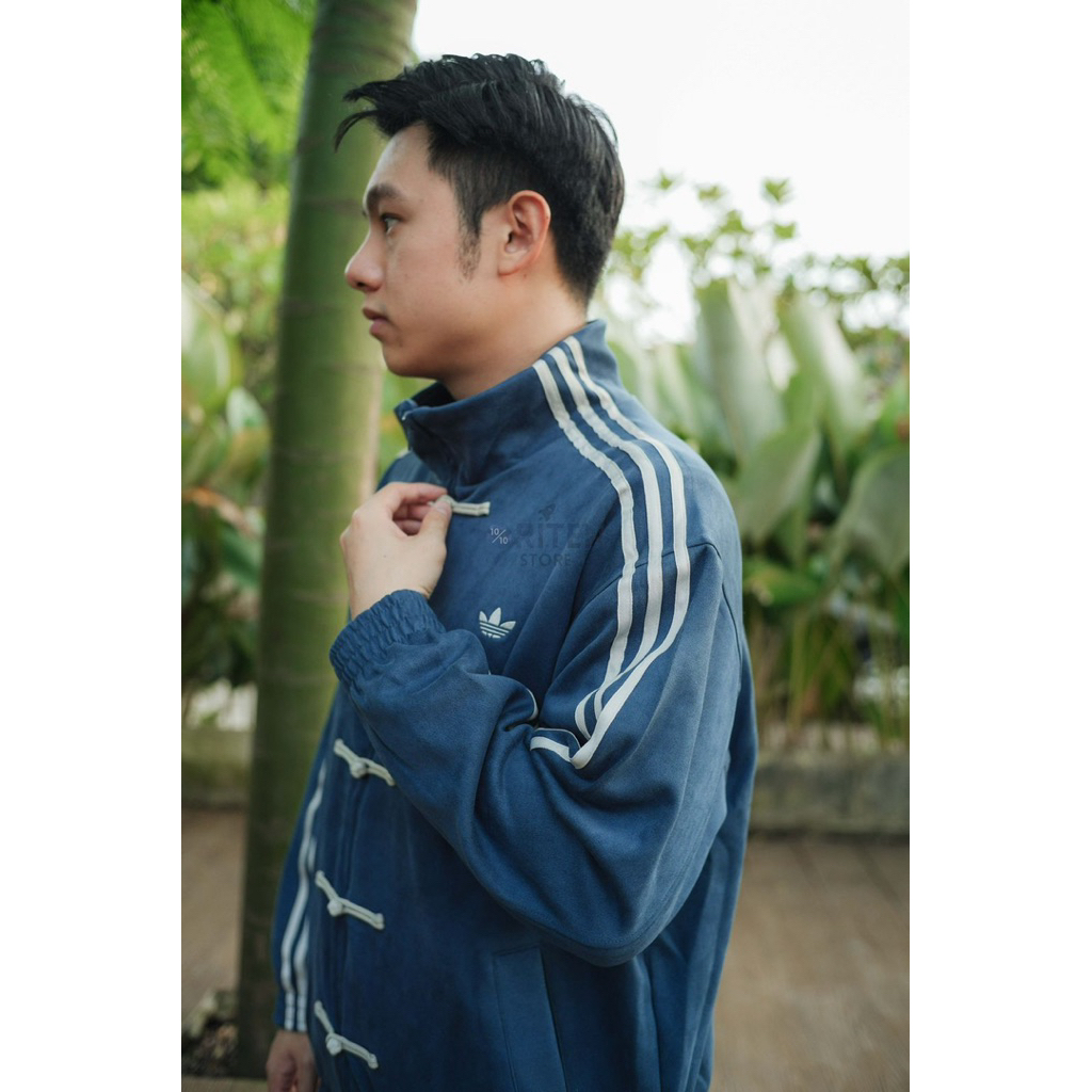 Adidas CTT Chinese Cheong Sam Tracktop Tang Jacket Blue Original