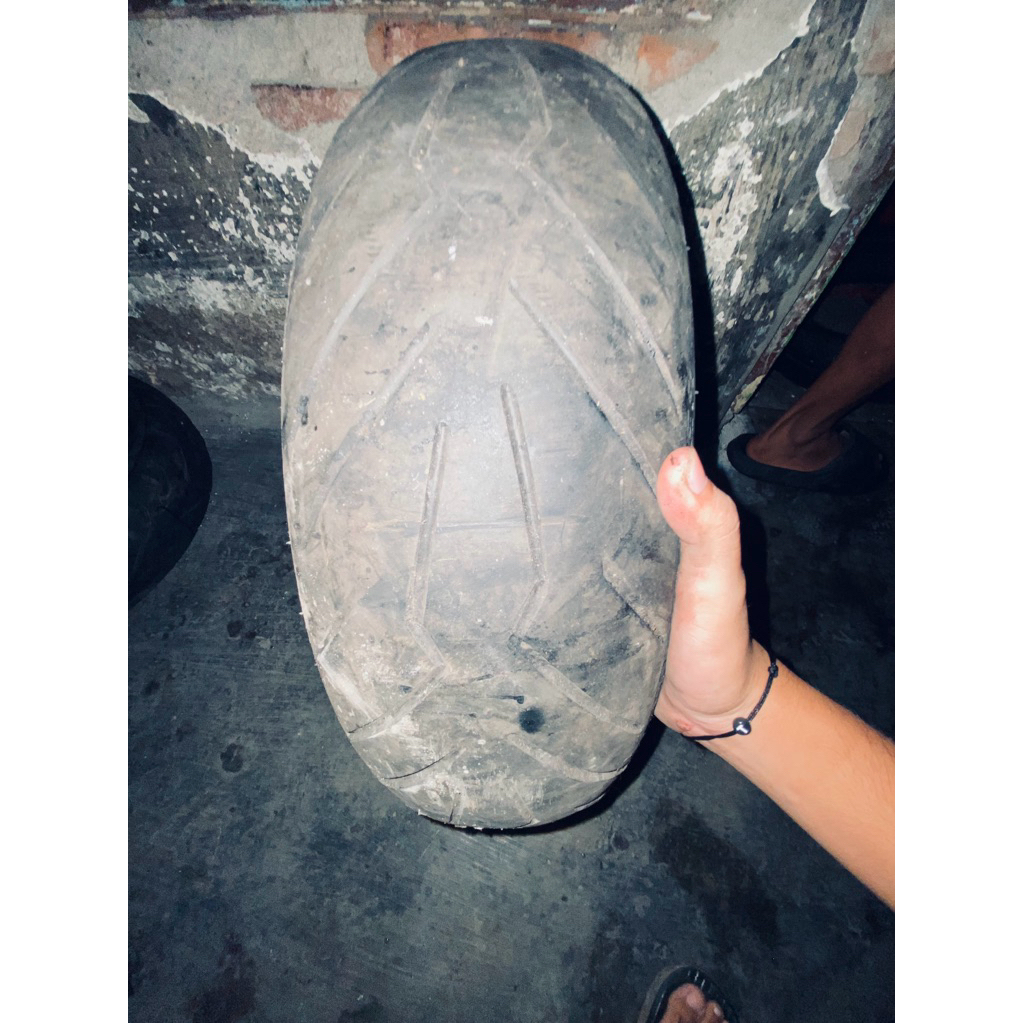 ban pirelli diablo rosso 150/60 14 kondisi 90%