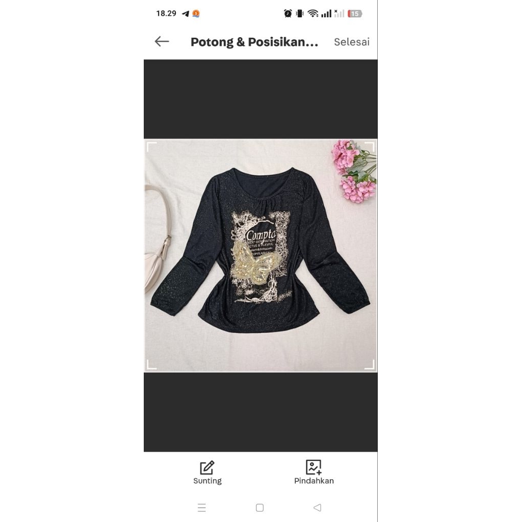 Butterfly Sequin Long Sleeve Top | Gothic Coquette Fairycore Y2K