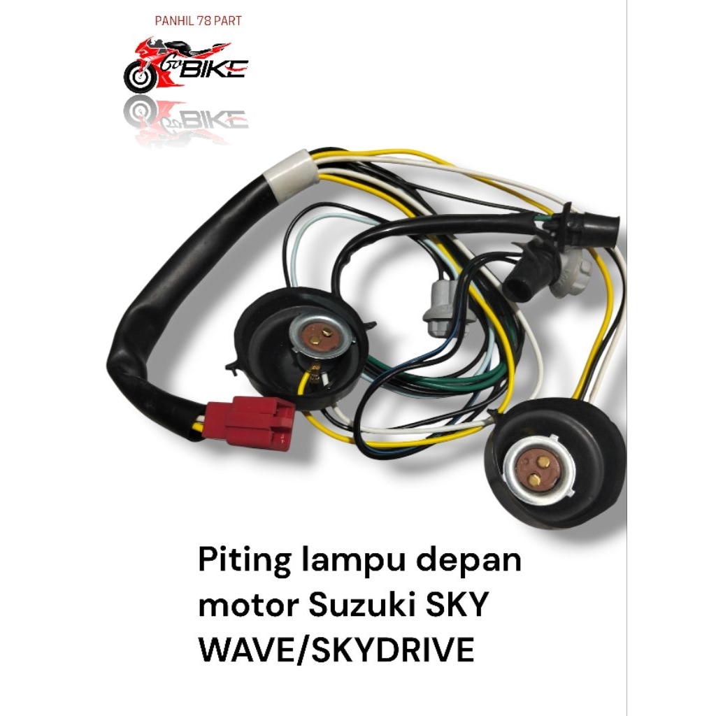 Kabel Soket Piting Lampu Depan Suzuki Skywave 125 Piting Lampu Depan Set Skywave 125