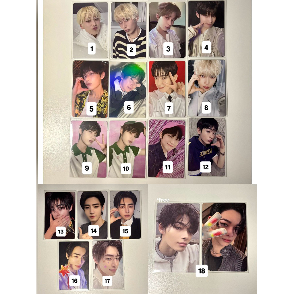 Official Photocard pc sunoo sunghoon ni-ki enhypen kim sunoo park sunghoon riki niki pob yoi yzy alb