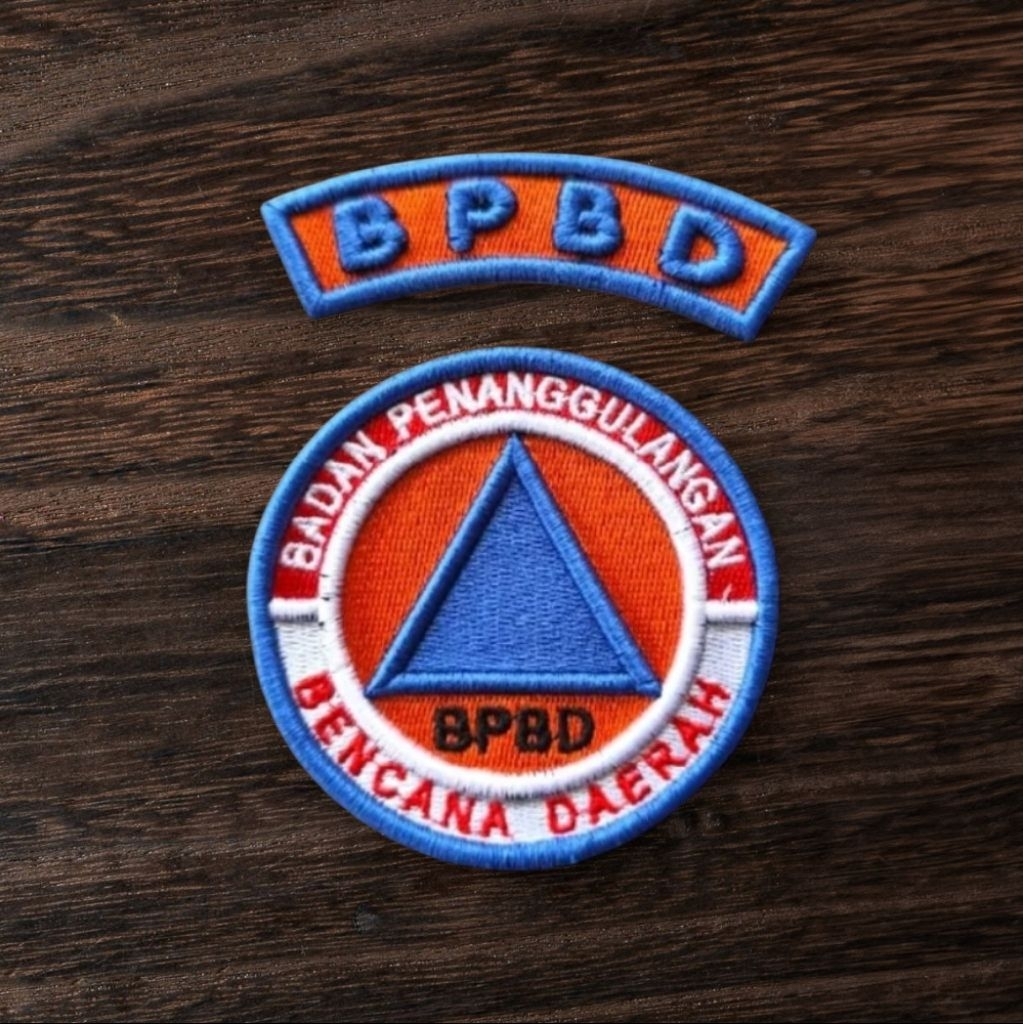 LOGO BPBD BORDIR TIMBUL/3D dapat 2 macam
