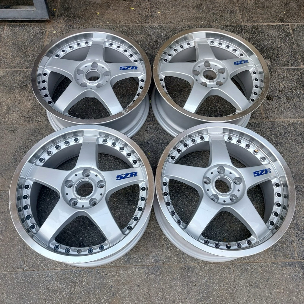 Velg Original 5 Zigen 5ZR Ring 17. New old stock. Original 5 Zigen Japan. Lebar 7.5. Et 45. Pcd 5x11
