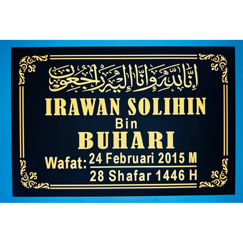 PRASATI NAMA MAKAM NANA NISAN BAHAN KERAMIK GRANIE TILE