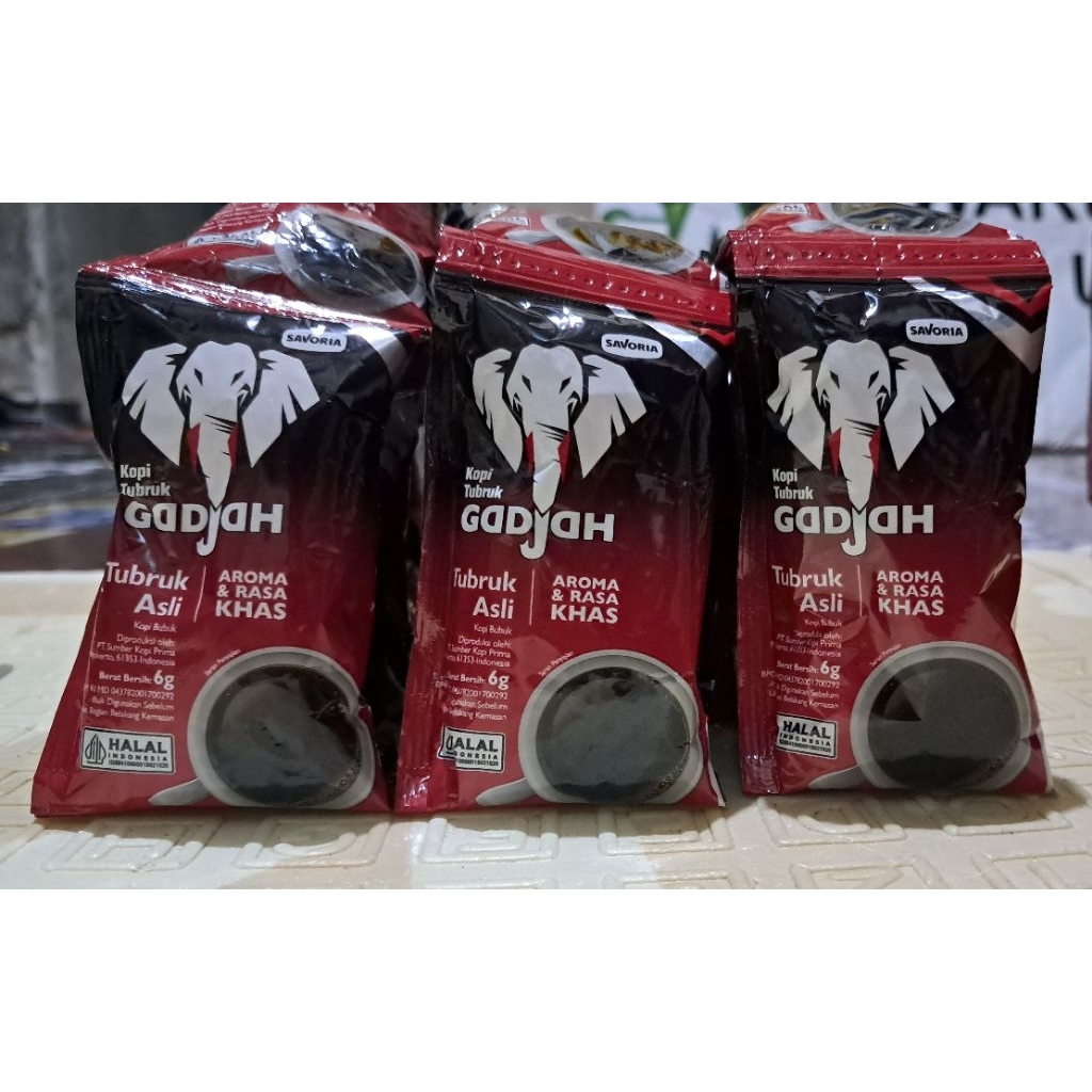 Kopi Gajah Tubruk renteng 6gr x 10 sachet