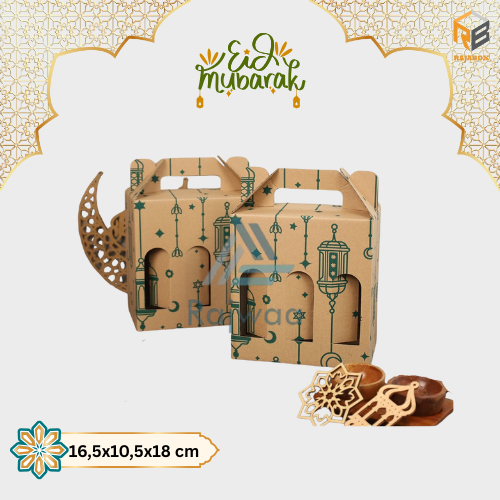 Kradus Jinjing Lebaran Packaging Botol 250ml isi 6 Kardus Botol Hampers Idul Fitri