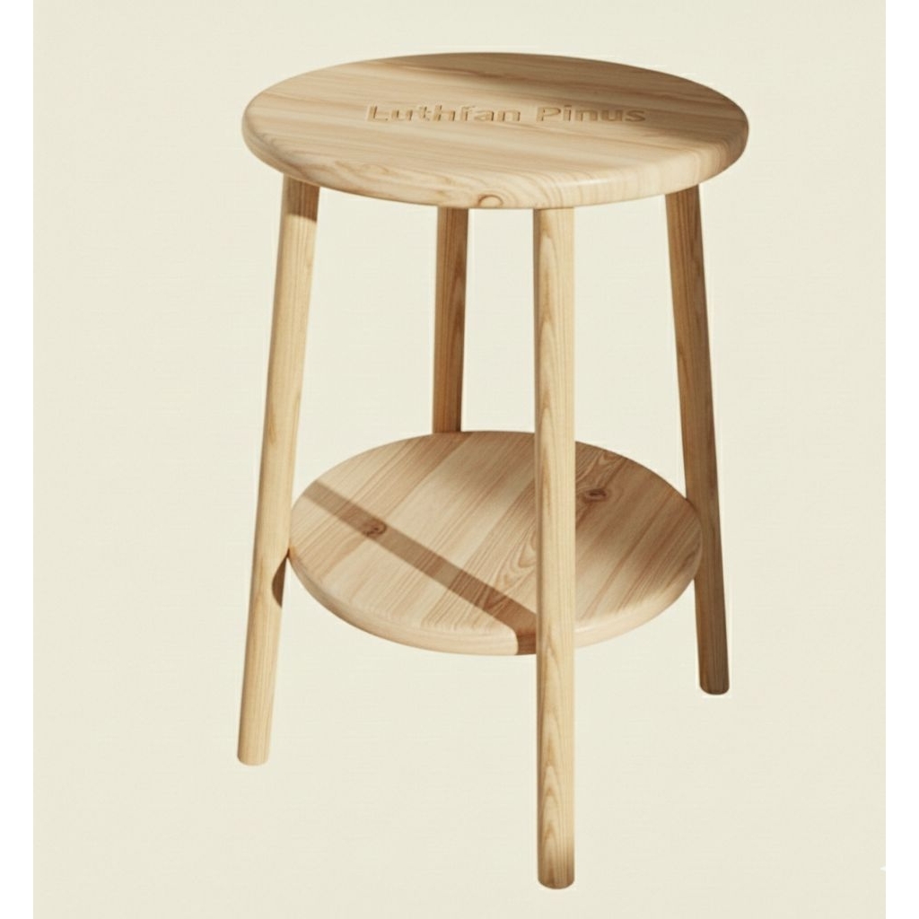 rak kayu susun 2 serbaguna, / rak 2 susun minimalis