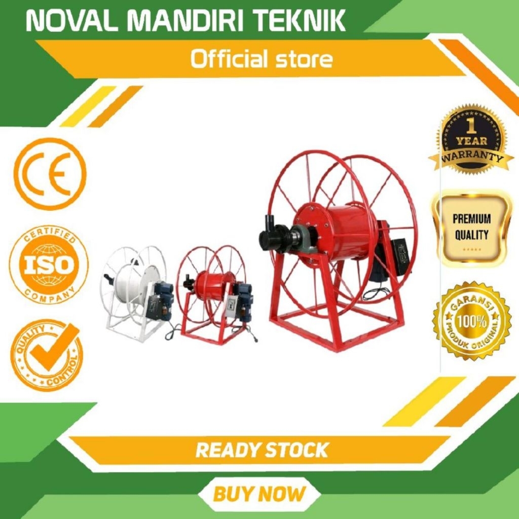 JUAL OTOMATIS HOSE REEL 1.5 INCH - 2 INCH ELEKTRIK HOSE RELL BBM 1" IN - 2" IN HOSE REEL SELANG SOLA