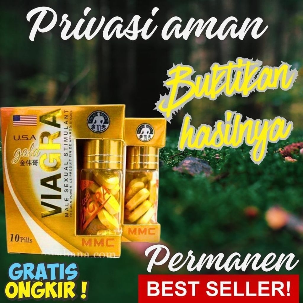 (PRIVASI AMAN)VIGRA MMC GOLD ORIGINAL OBAT STAMINA PRIA KUAT TAHAN LAMA AMPUH 1BOTOL 10KAPSUL