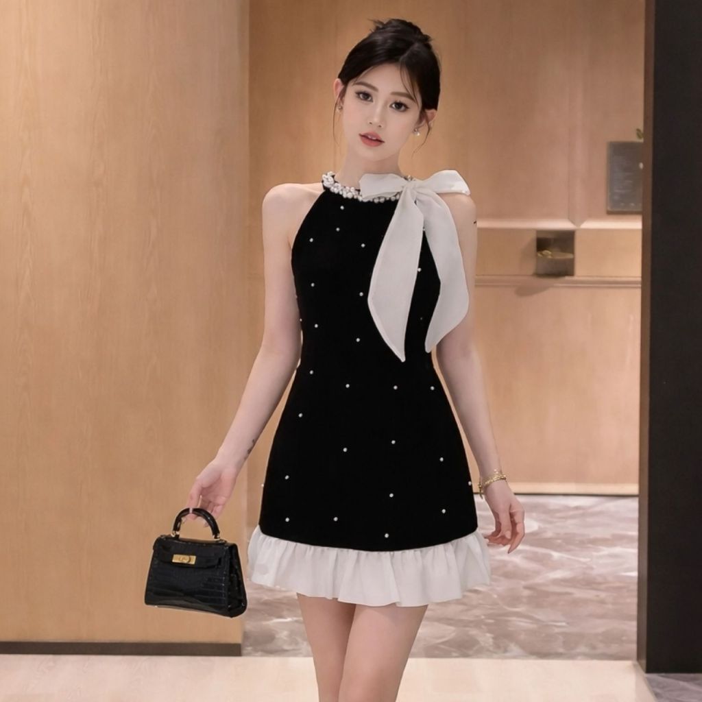 Dress Import Wanita Dress Pesta KoreanStyle Pakaian Wanita Import Gaun Pesta ImportBBaju Dress Pesta