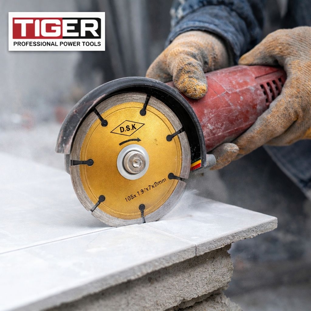 DIAMOND BLADE TIGER MATA POTONG KERAMIK MATA KERAMIK DRY KERING 4 INCH. MATA GERINDA DIAMOND DSK TIG